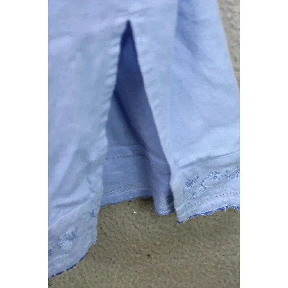 Talbots Linen Blend Midi Button Down Dress-Size 16 - Picture 10 of 15